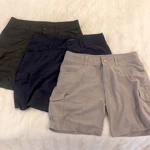 Columbia Cloverdale Cargo Shorts sz 8 Bundle of 3!
